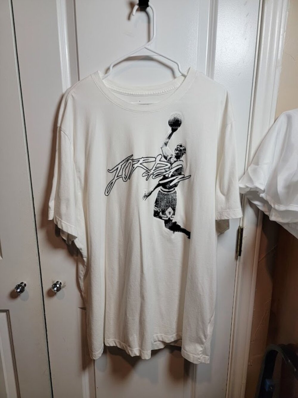 Jordan Jumpman Basketball Graphic T-Shirt Men's 3XL White Black Oversized Nike